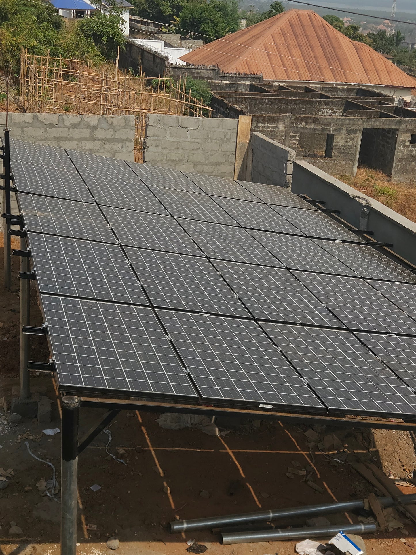POWERFUL ENVIRONMENTAL FRIENDLY SOLAR CANOPY 10KVA @WATERLOO FULL HOUSE SUPPORT.