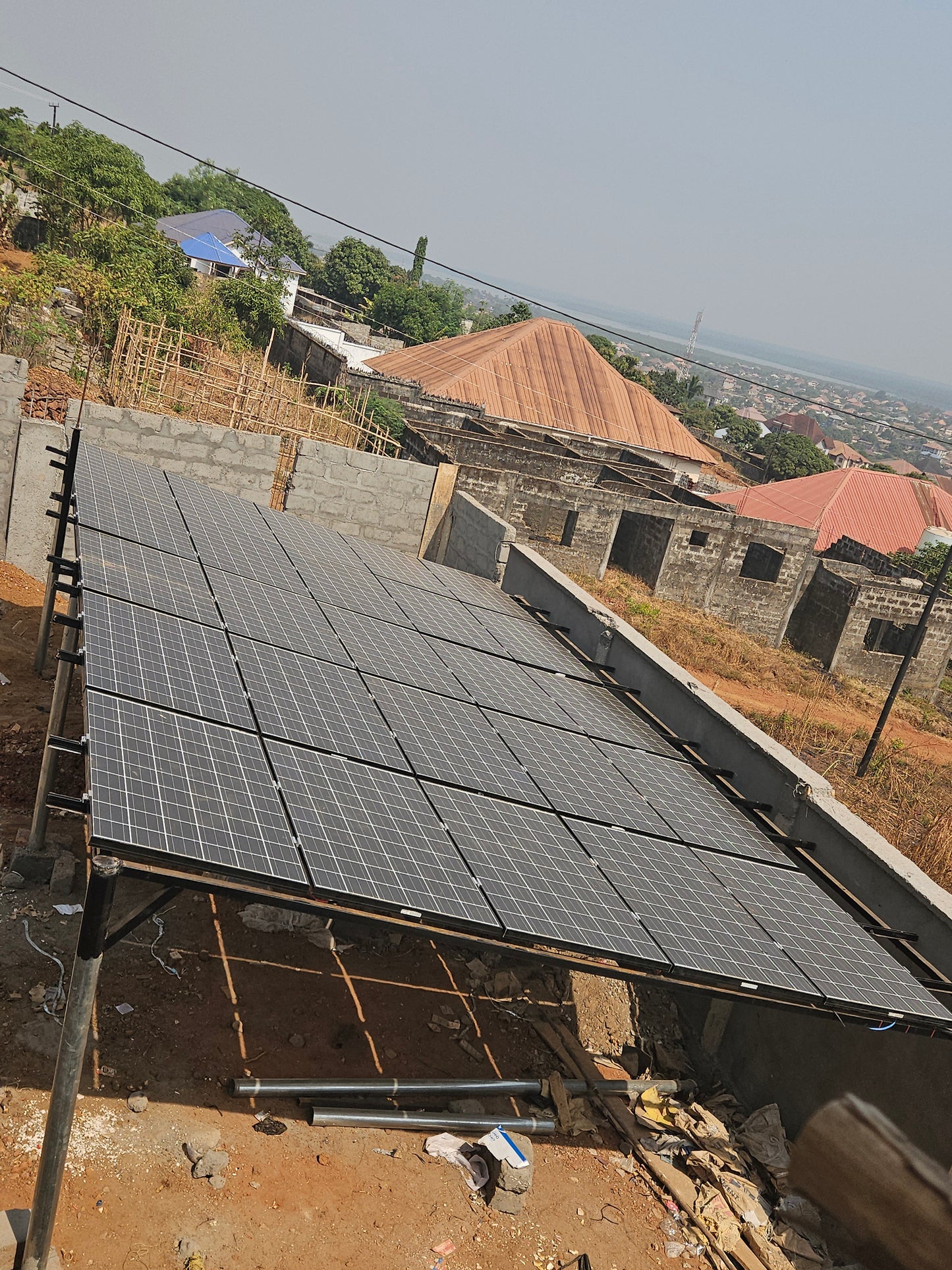 POWERFUL ENVIRONMENTAL FRIENDLY SOLAR CANOPY 10KVA @WATERLOO FULL HOUSE SUPPORT.